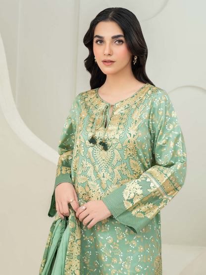 3 Piece Lawn Suit-Paste Print (Unstitched)