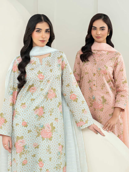 3 Piece Lawn Suit-Paste Print (Unstitched)