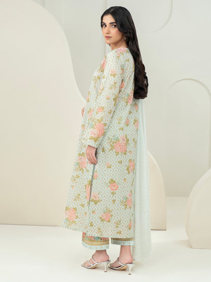 3 Piece Lawn Suit-Paste Print (Unstitched)