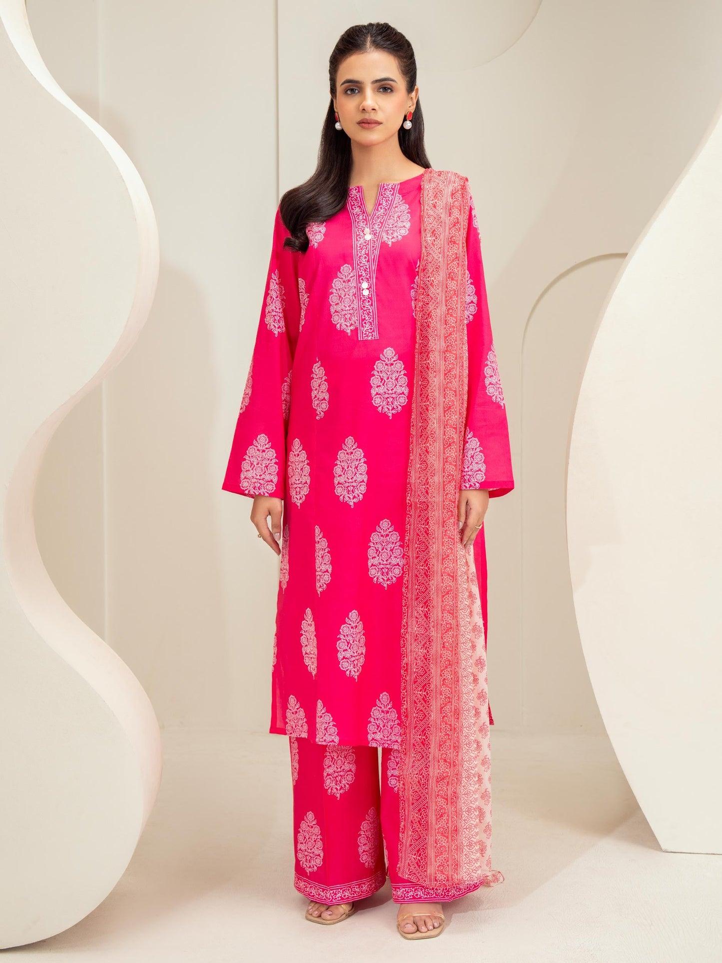 3 Piece Lawn Suit-Printed (Unstitched)