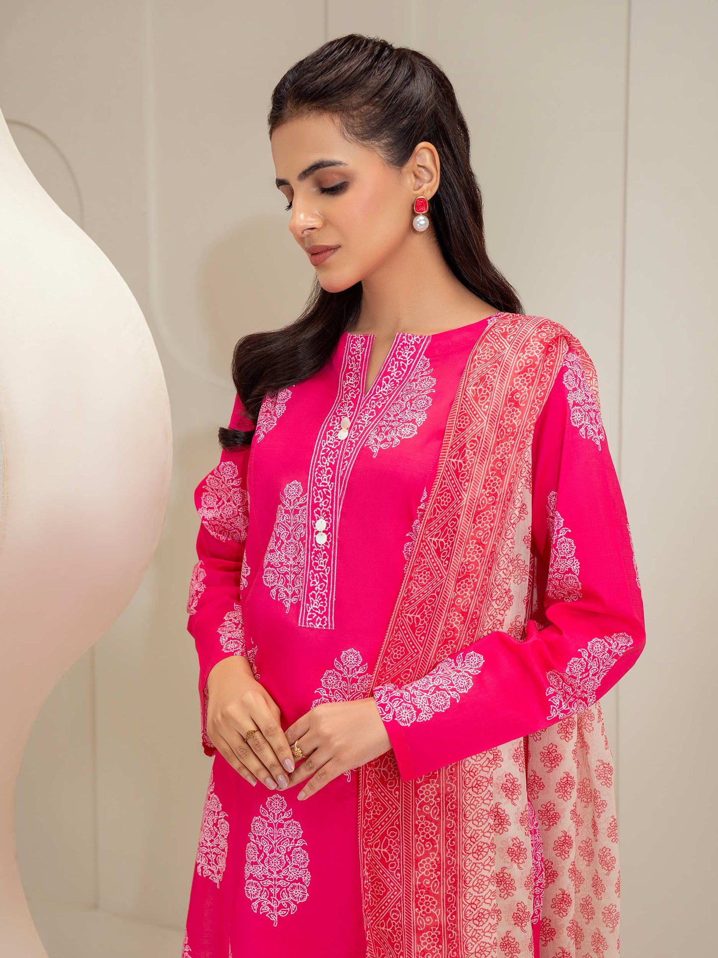 3 Piece Lawn Suit-Printed (Unstitched)