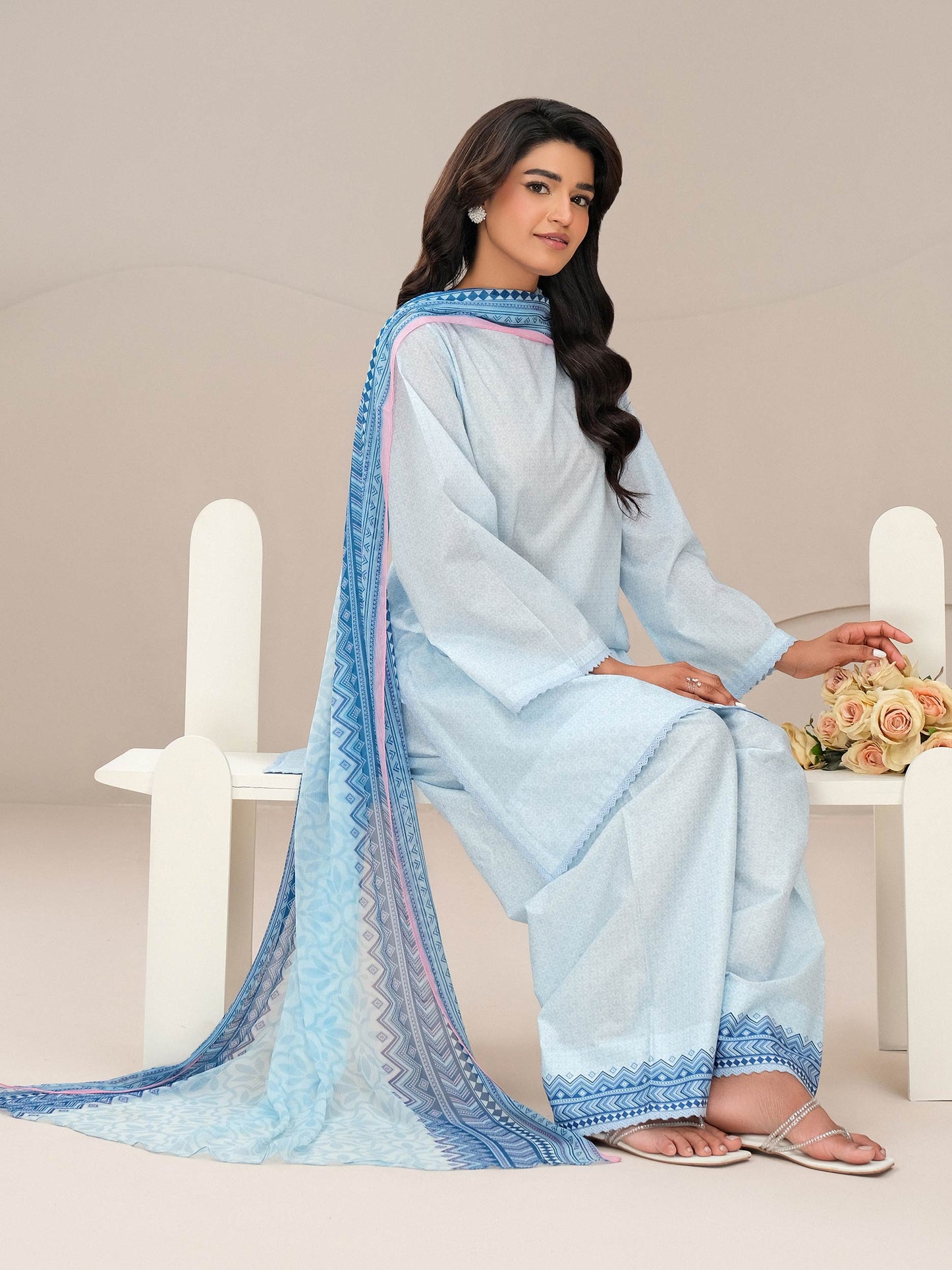 3 Piece Lawn Suit-Printed (Unstitched)