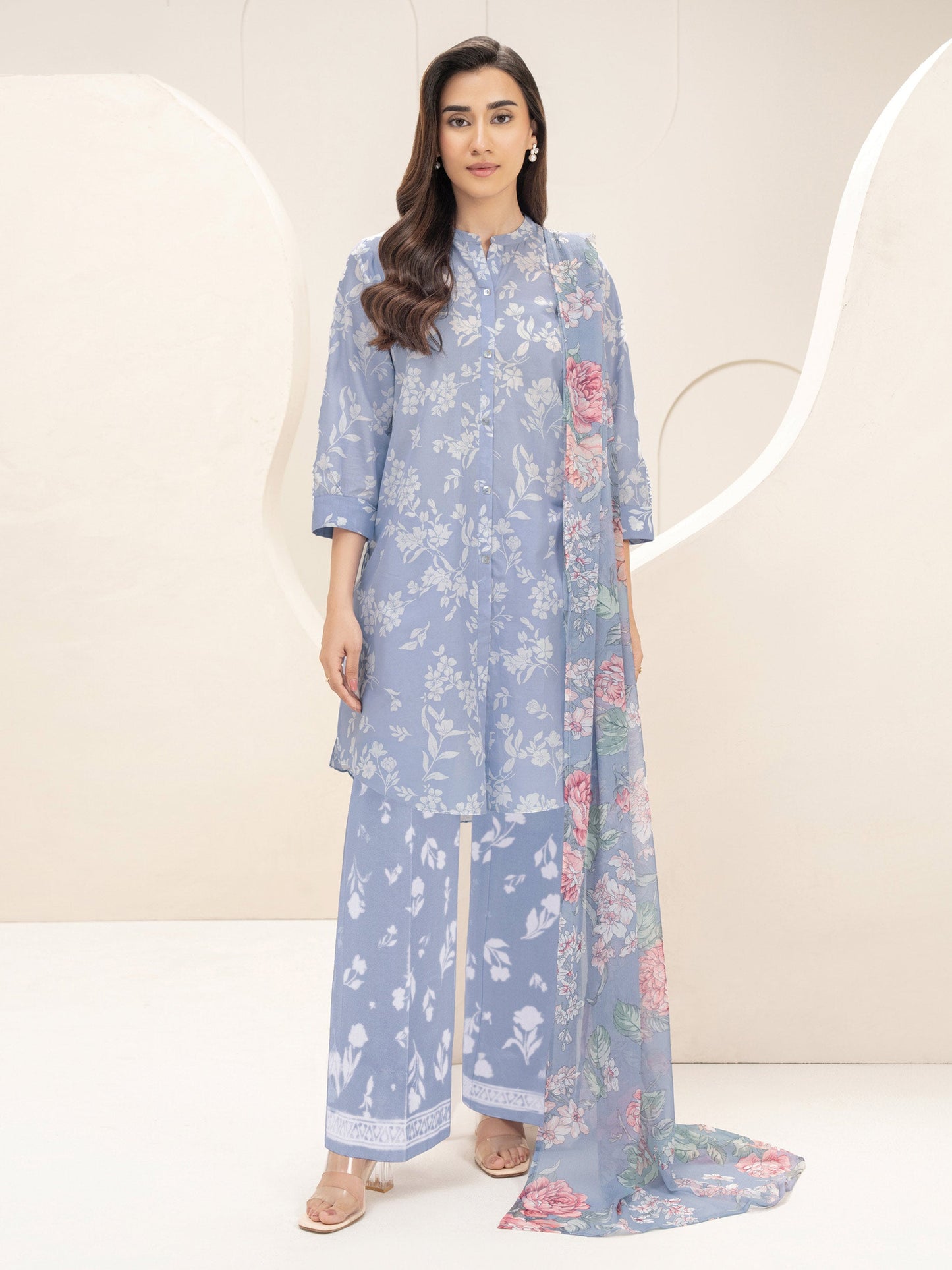 3 Piece Lawn Suit-Printed (Unstitched)