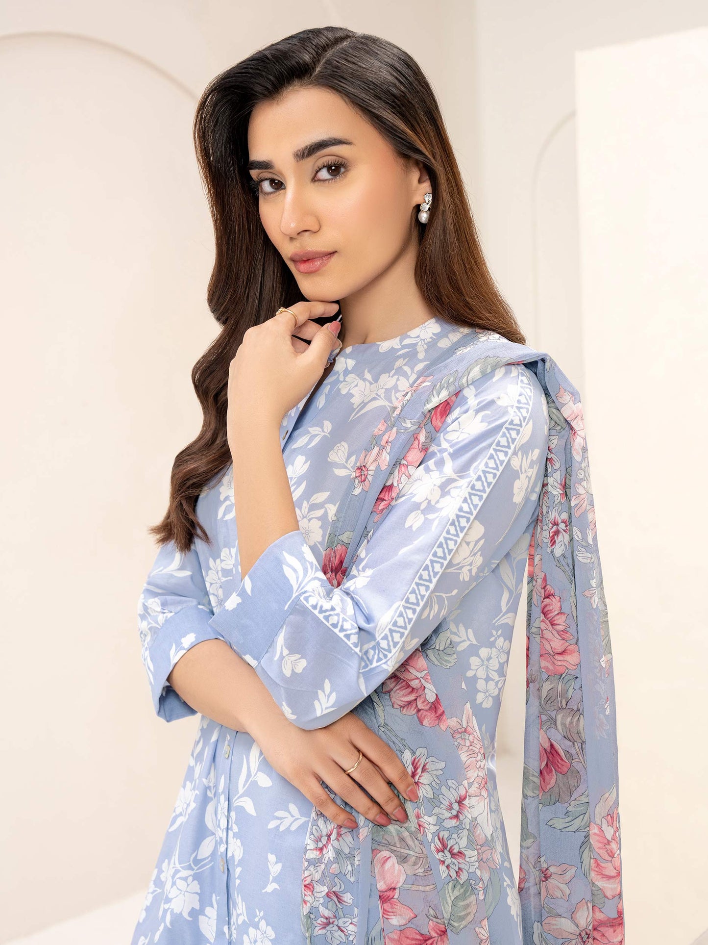 3 Piece Lawn Suit-Printed (Unstitched)