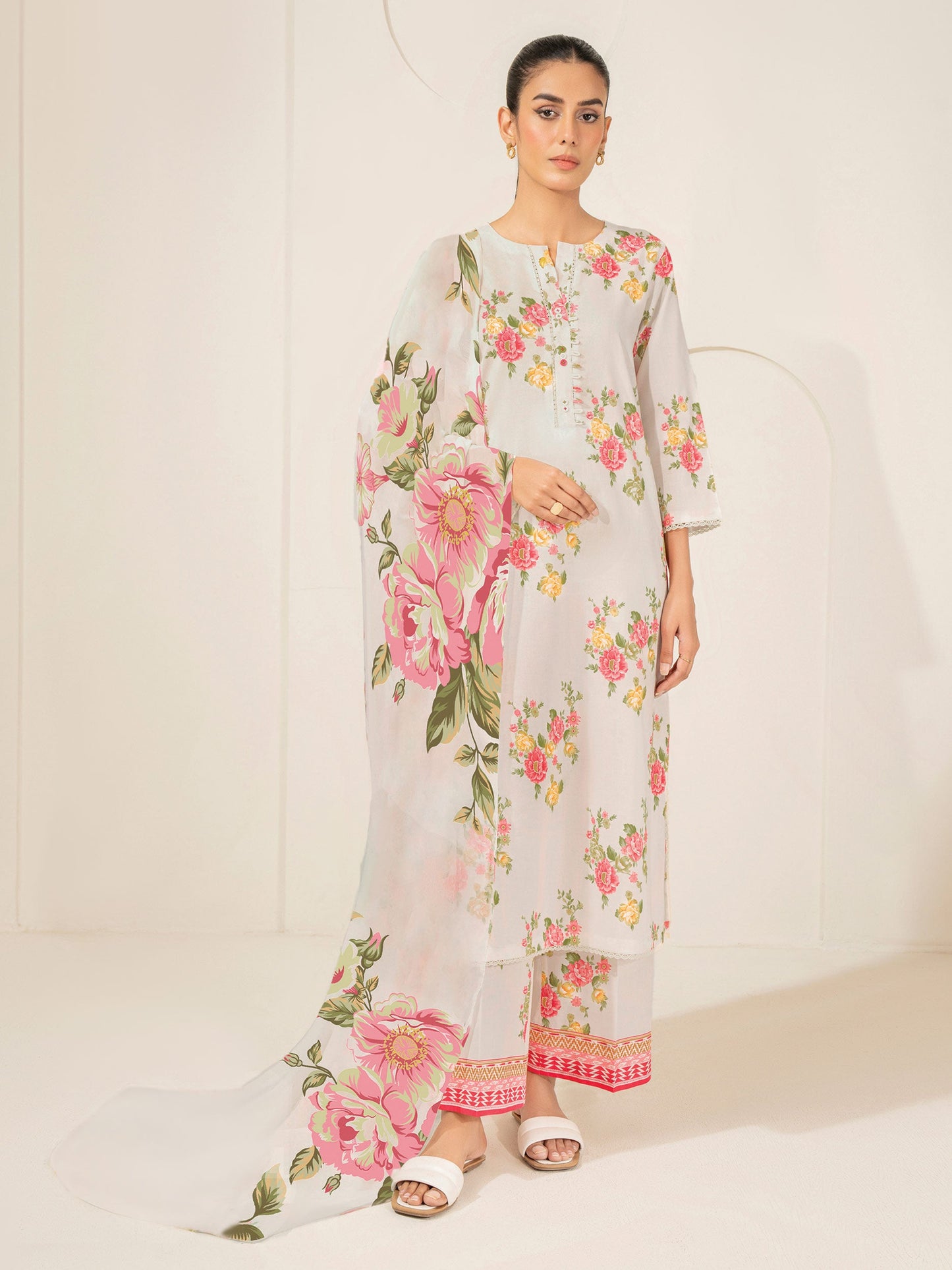 3 Piece Lawn Suit-Printed (Unstitched)