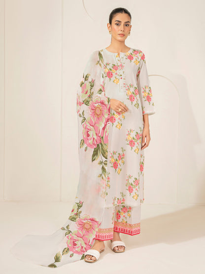 3 Piece Lawn Suit-Printed (Unstitched)