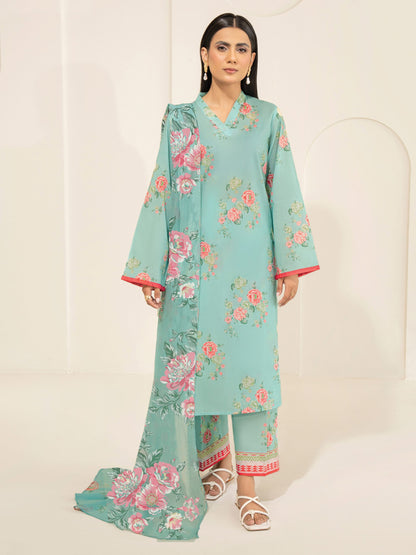 3 Piece Lawn Suit-Printed (Unstitched)