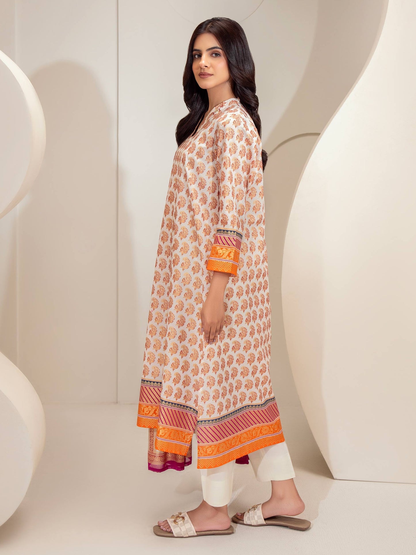 2 Piece Lawn Suit-Paste Print (Unstitched)