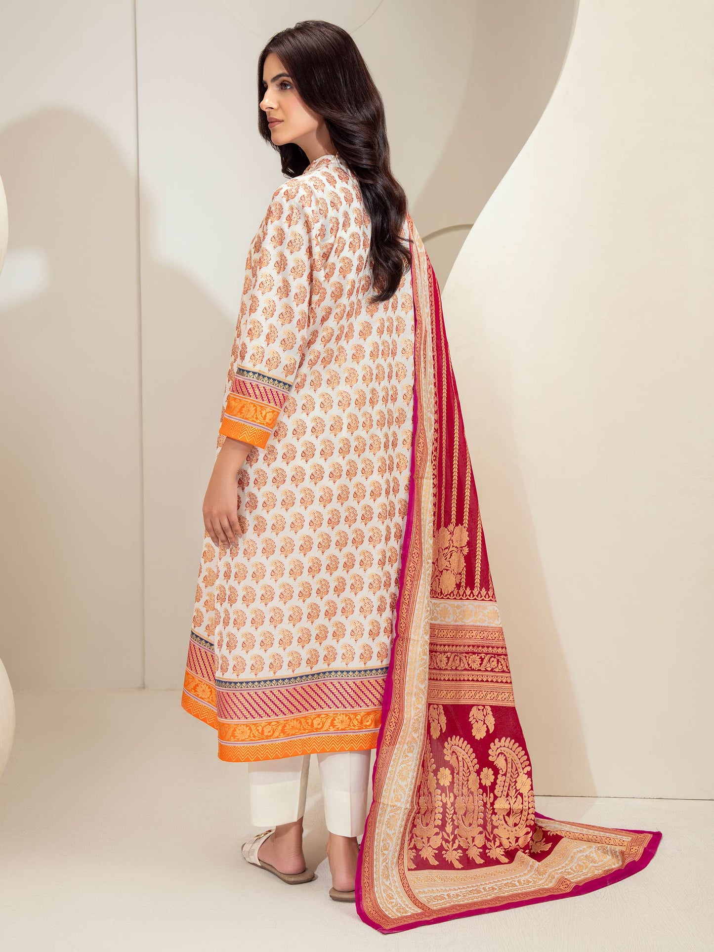 2 Piece Lawn Suit-Paste Print (Unstitched)
