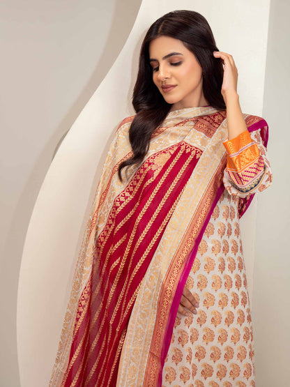 2 Piece Lawn Suit-Paste Print (Unstitched)