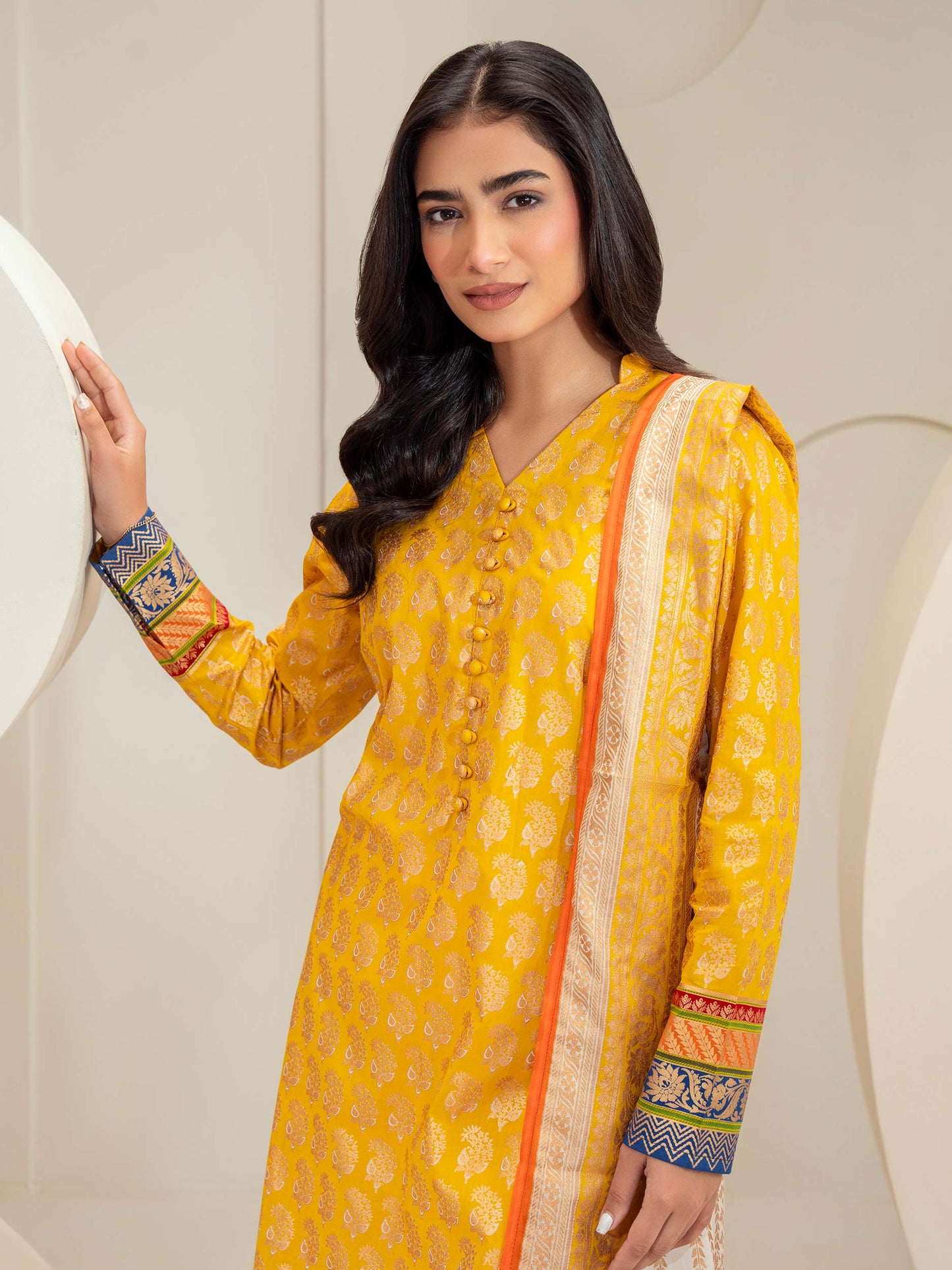 2 Piece Lawn Suit-Paste Print (Unstitched)