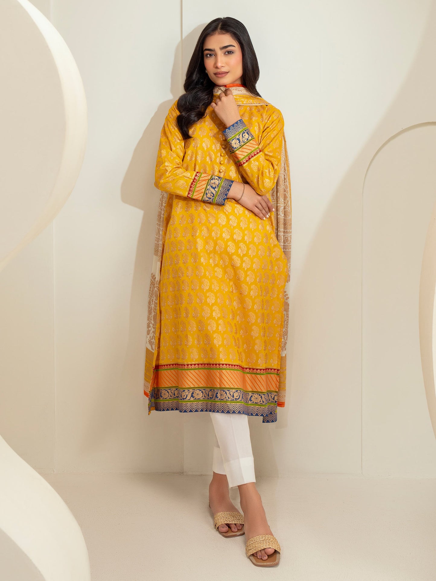 2 Piece Lawn Suit-Paste Print (Unstitched)