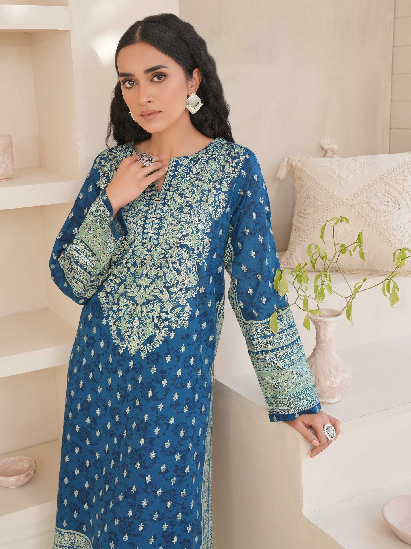 2 Piece Lawn Suit-Paste Print (Unstitched)