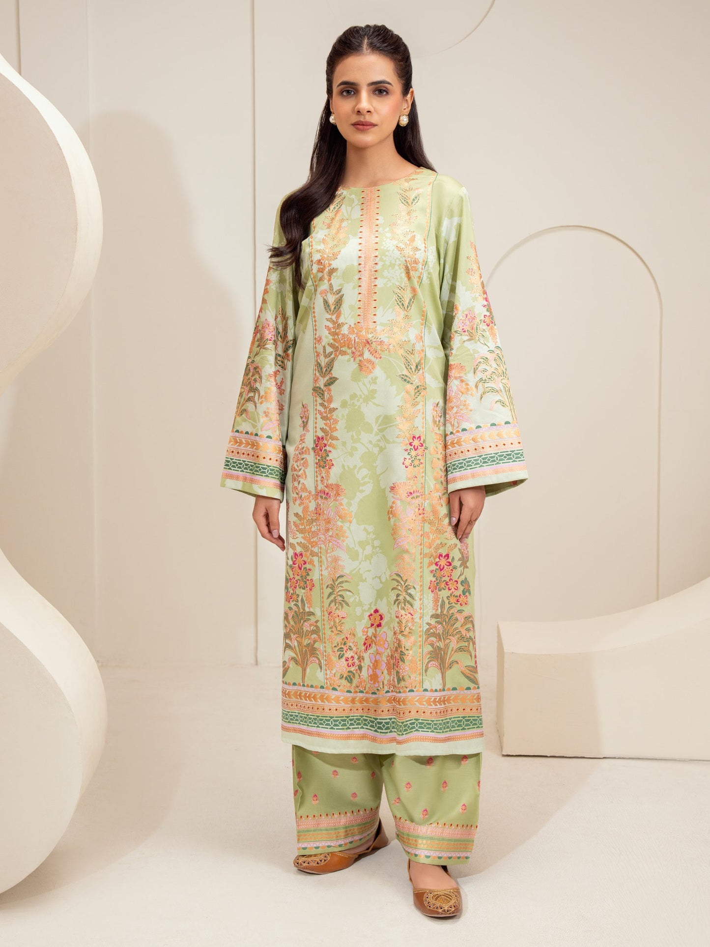 2 Piece Lawn Suit-Paste Print (Unstitched)