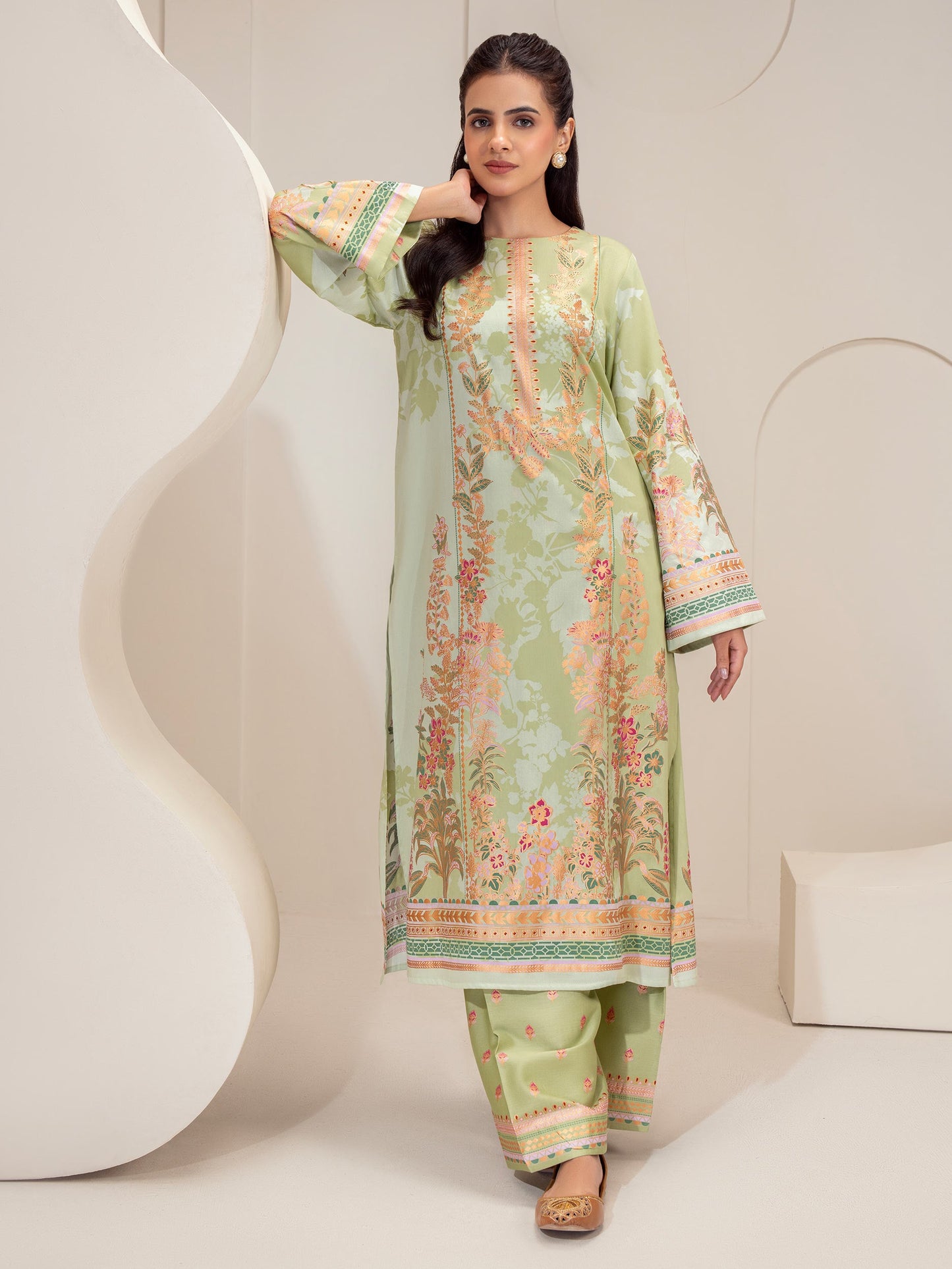 2 Piece Lawn Suit-Paste Print (Unstitched)