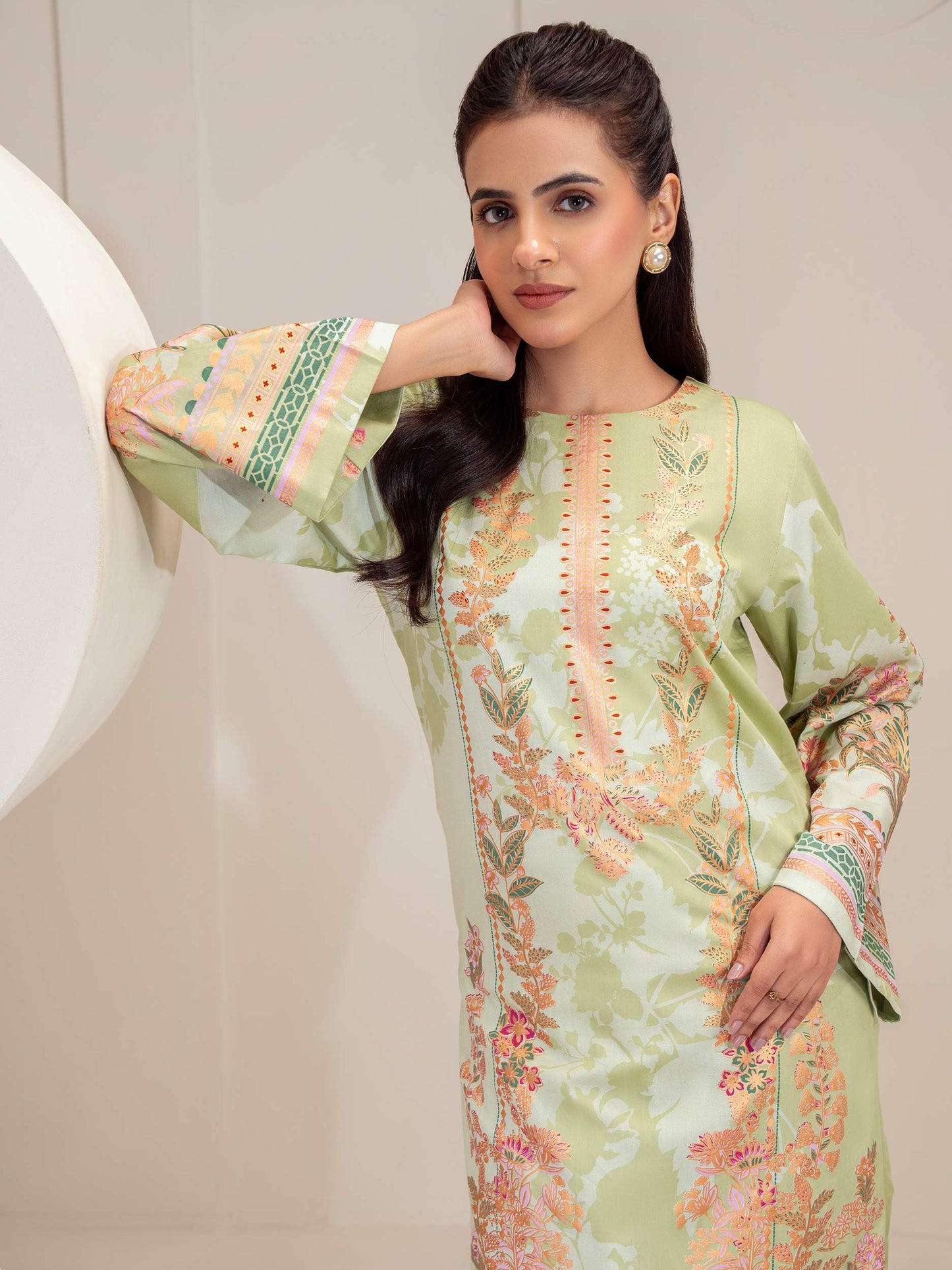 2 Piece Lawn Suit-Paste Print (Unstitched)