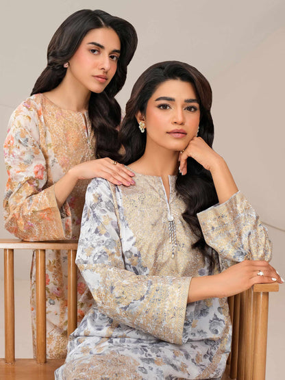 2 Piece Lawn Suit-Paste Print (Unstitched)