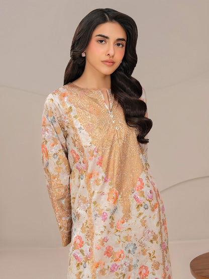 2 Piece Lawn Suit-Paste Print (Unstitched)