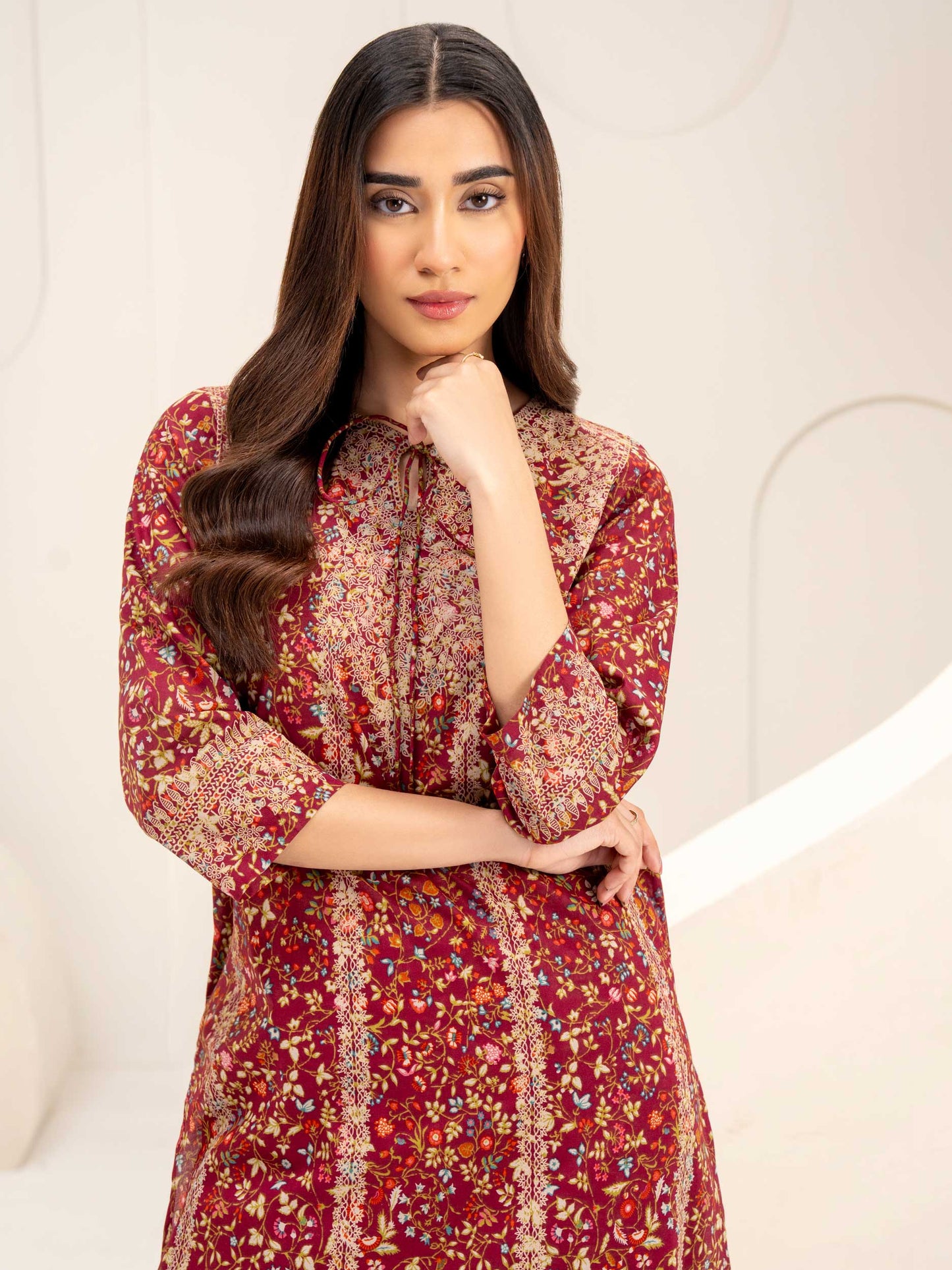 2 Piece Lawn Suit-Paste Print (Unstitched)