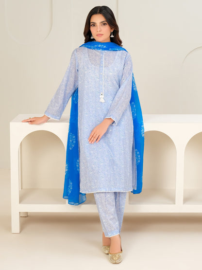 3 Piece Lawn Suit-Printed (Unstitched)