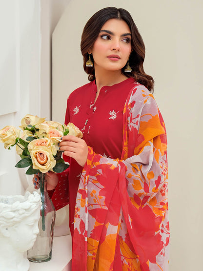 3 Piece Lawn Suit-Printed (Unstitched)