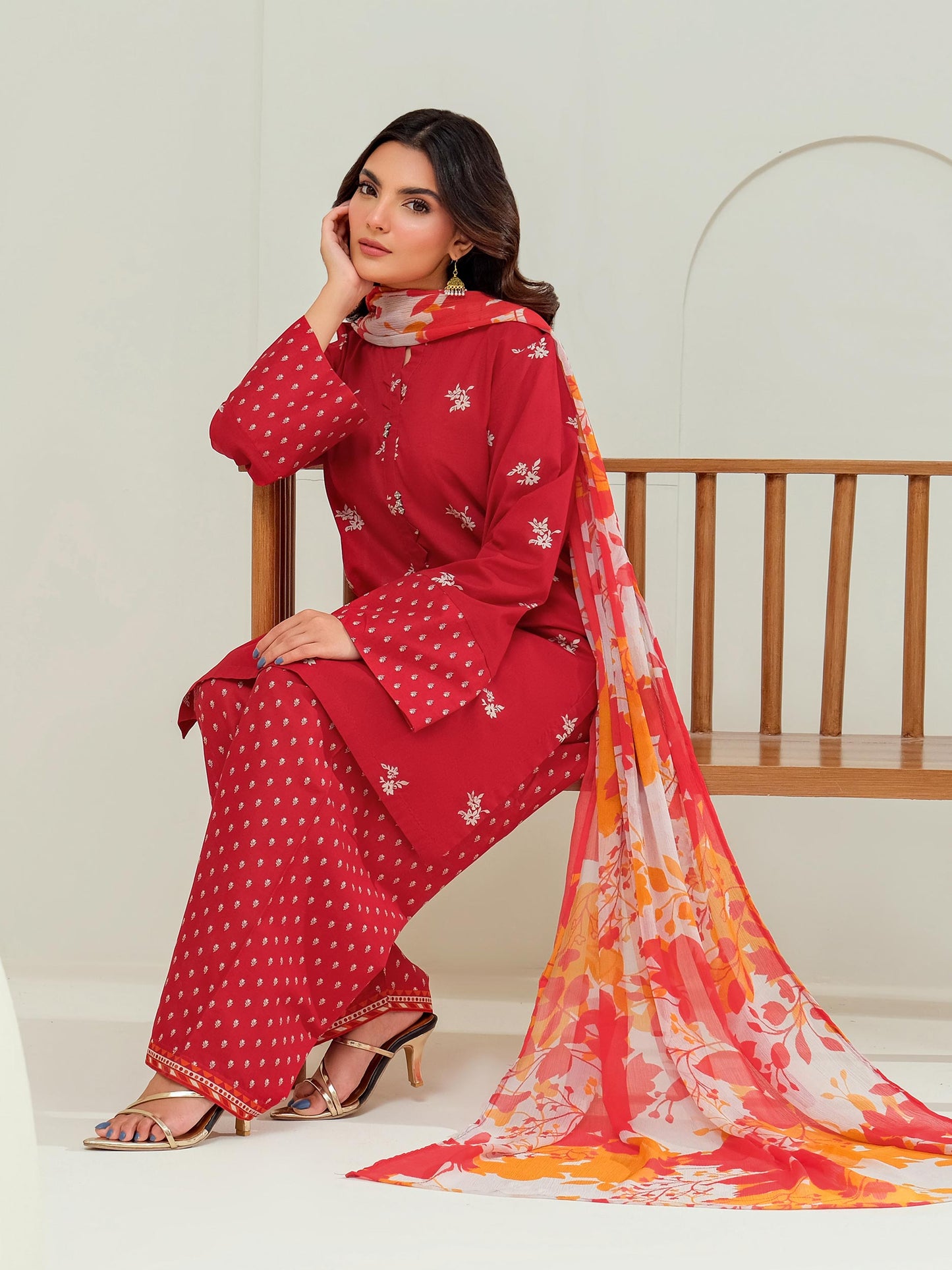 3 Piece Lawn Suit-Printed (Unstitched)