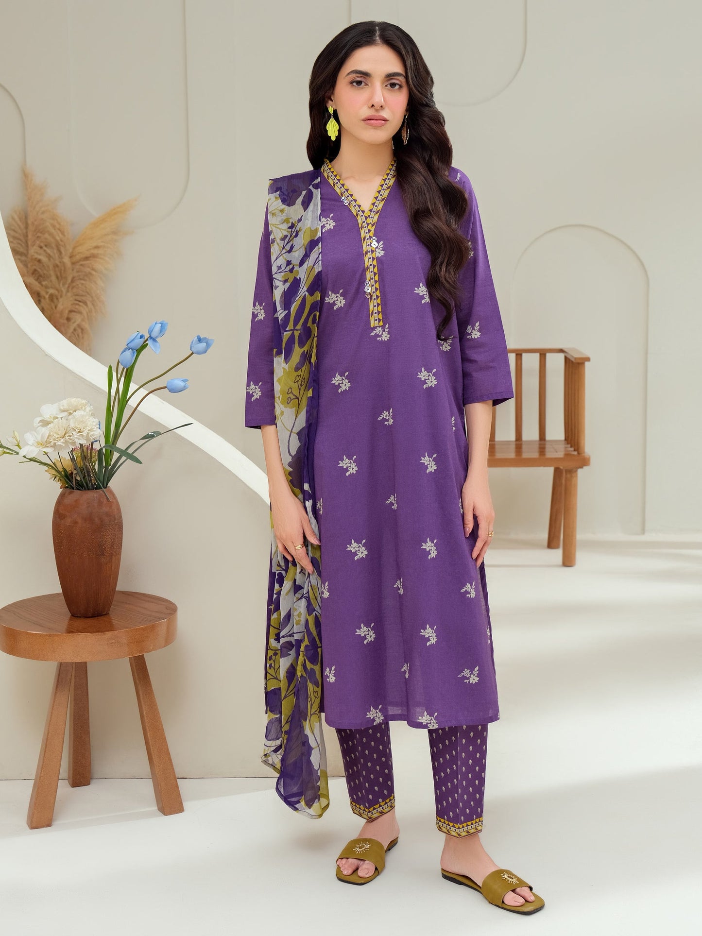 3 Piece Lawn Suit-Printed (Unstitched)