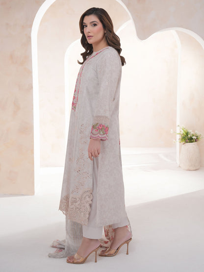 3 Piece Lawn Suit-Embroidered (Unstitched)