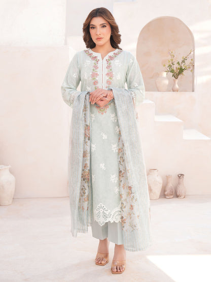 3 Piece Lawn Suit-Embroidered (Unstitched)