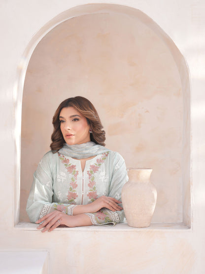 3 Piece Lawn Suit-Embroidered (Unstitched)