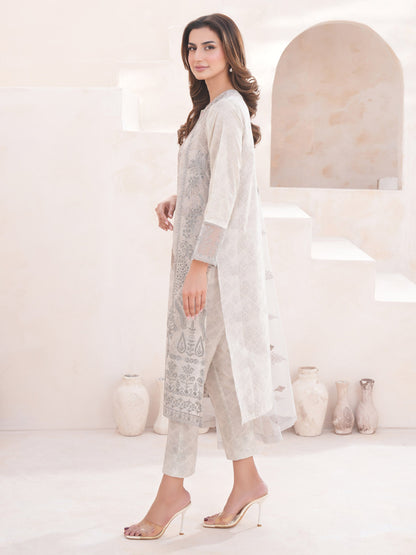 3 Piece Lawn Suit-Embroidered (Unstitched)