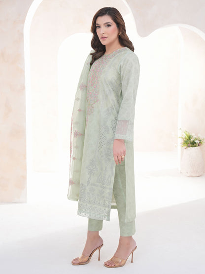 3 Piece Lawn Suit-Embroidered (Unstitched)