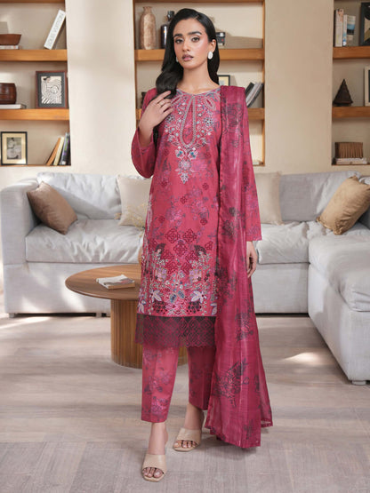 3 Piece Lawn Suit-Embroidered (Unstitched)
