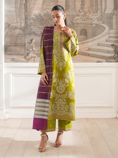 3 Piece Lawn Suit-Embroidered (Unstitched)