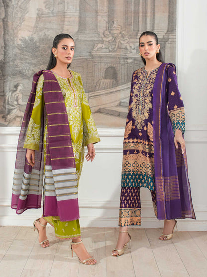 3 Piece Lawn Suit-Embroidered (Unstitched)