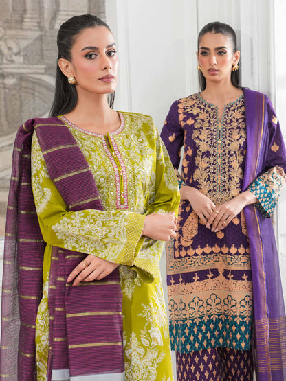 3 Piece Lawn Suit-Embroidered (Unstitched)