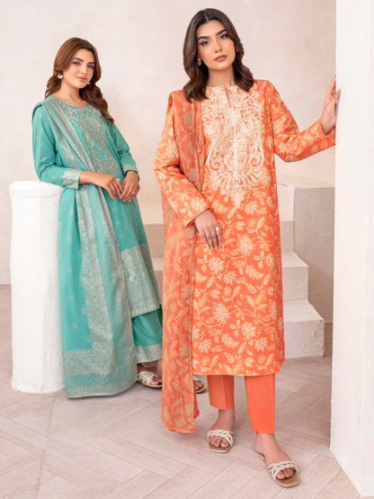 3 Piece Lawn Suit-Embroidered (Unstitched)