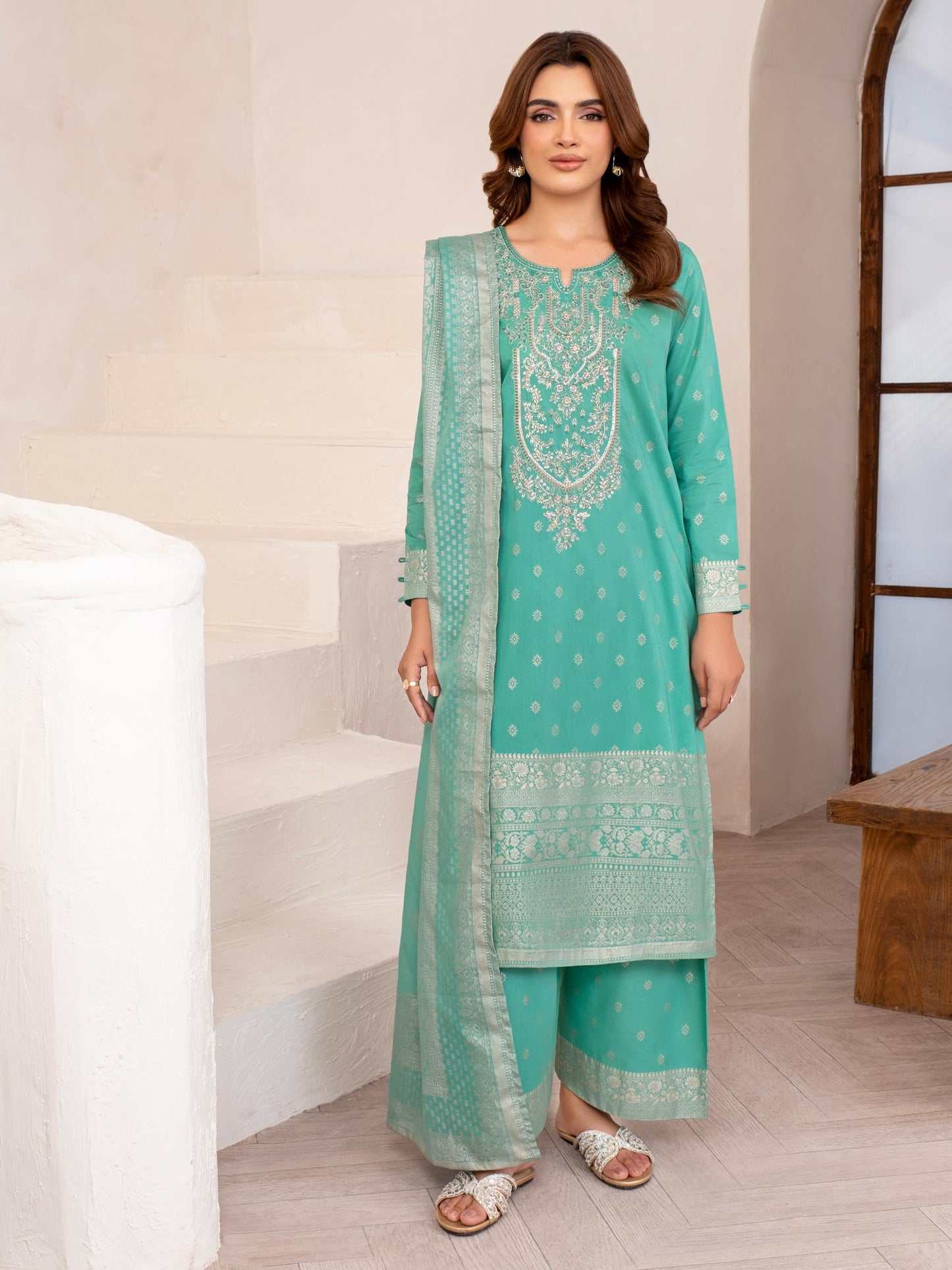 3 Piece Lawn Suit-Embroidered (Unstitched)