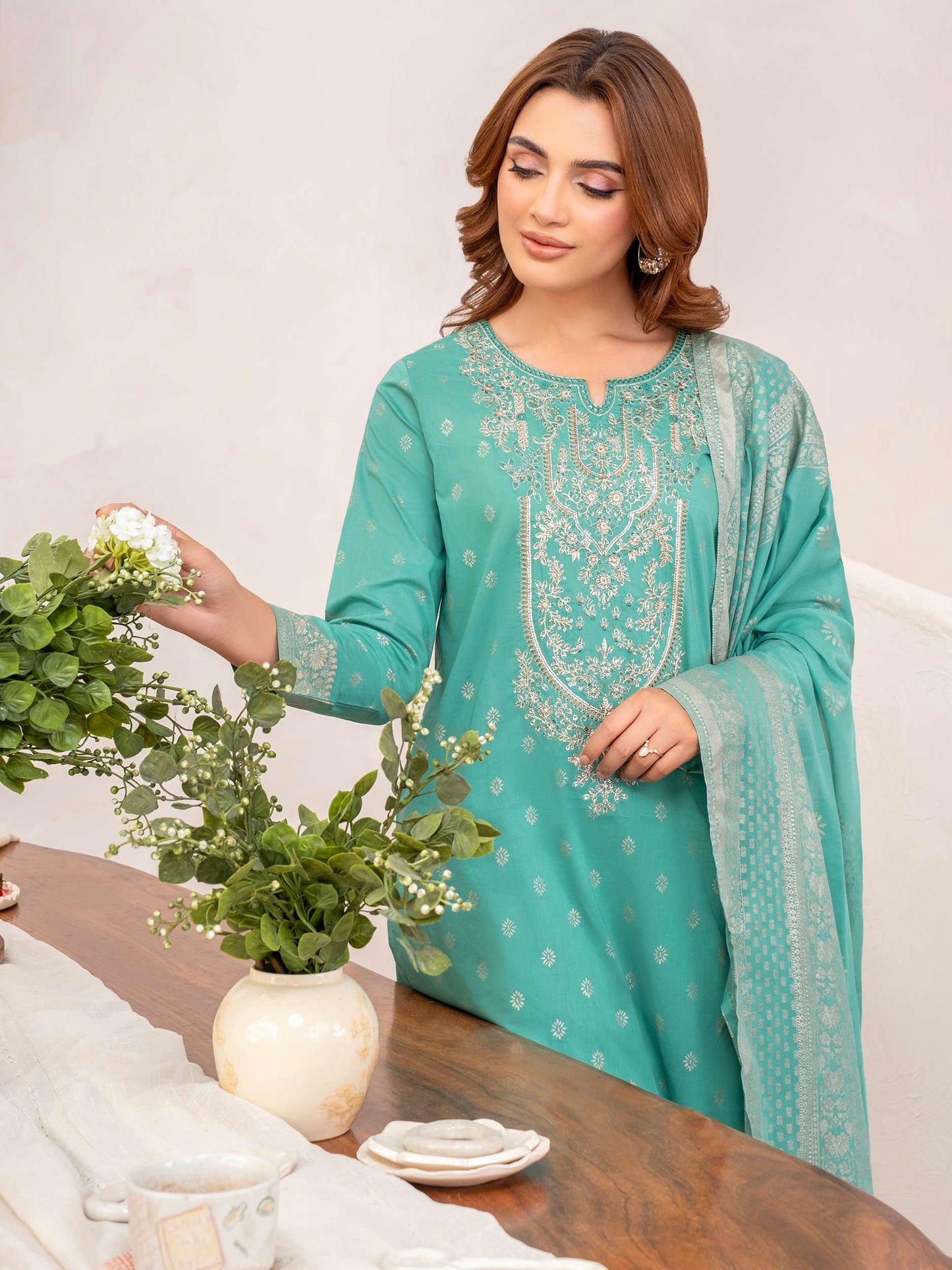 3 Piece Lawn Suit-Embroidered (Unstitched)
