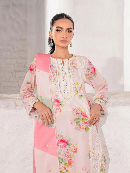 3 Piece Lawn Suit-Embroidered (Unstitched)