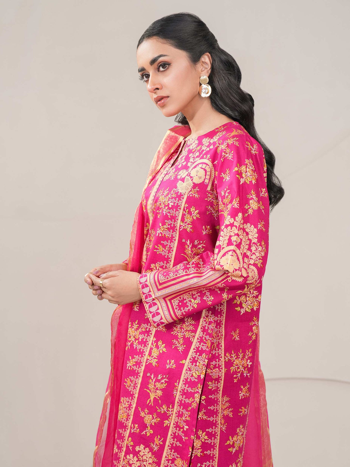 3 Piece Lawn Suit-Paste Print (Unstitched)