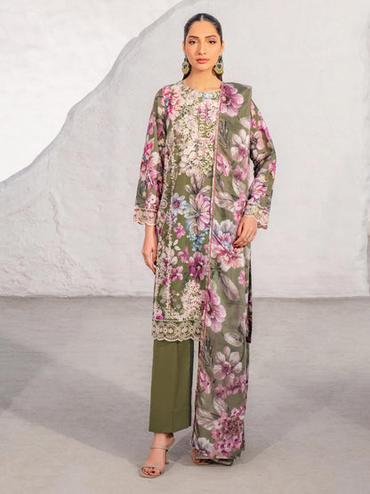 3 Piece Lawn Suit-Embroidered (Unstitched)