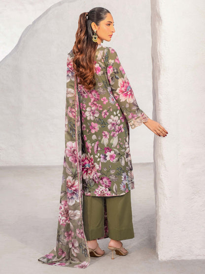 3 Piece Lawn Suit-Embroidered (Unstitched)