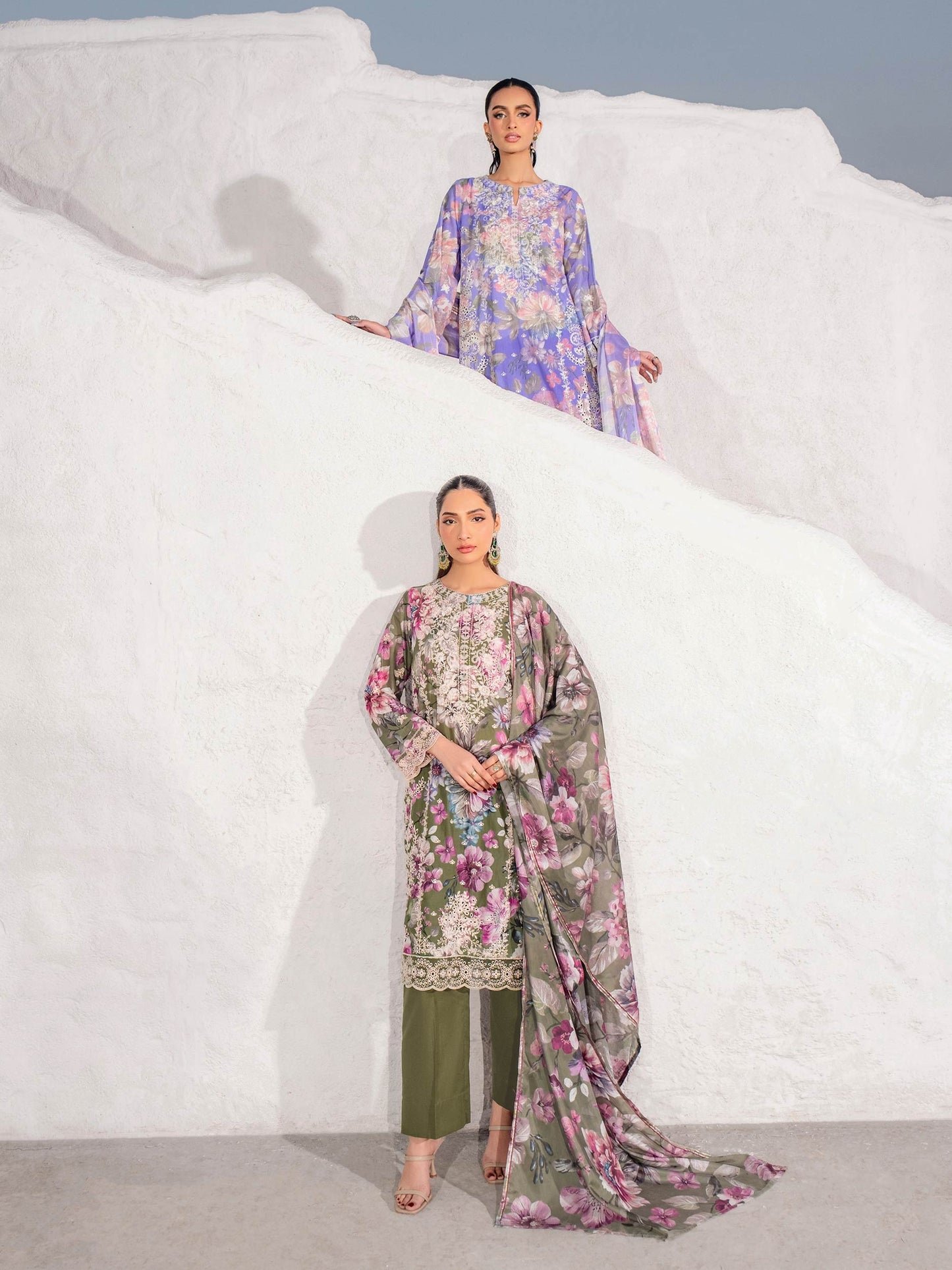 3 Piece Lawn Suit-Embroidered (Unstitched)