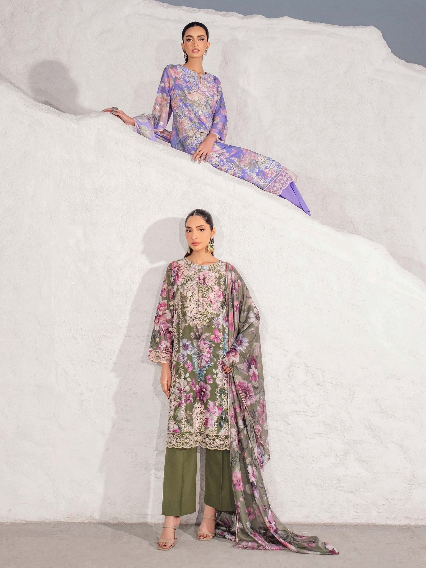3 Piece Lawn Suit-Embroidered (Unstitched)