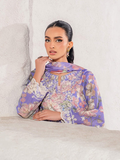 3 Piece Lawn Suit-Embroidered (Unstitched)