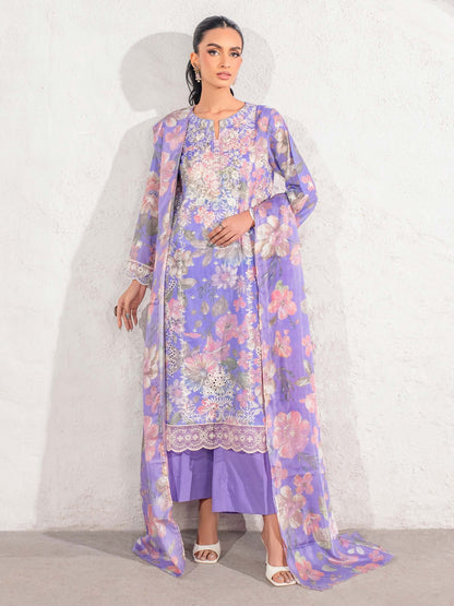 3 Piece Lawn Suit-Embroidered (Unstitched)