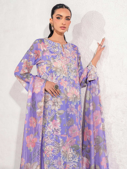 3 Piece Lawn Suit-Embroidered (Unstitched)