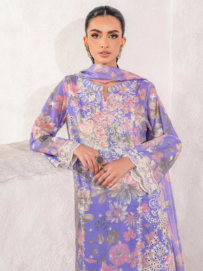 3 Piece Lawn Suit-Embroidered (Unstitched)