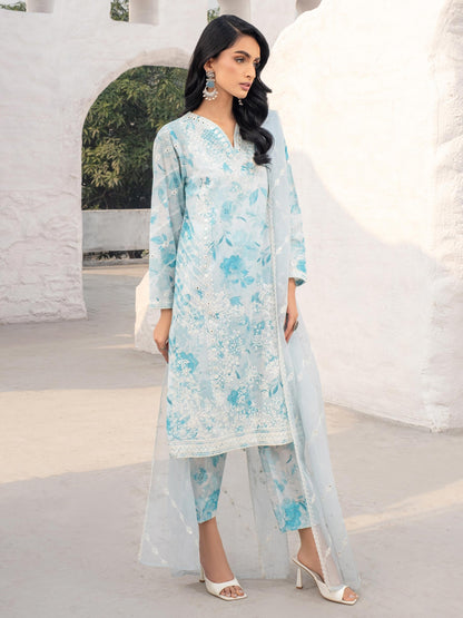 3 Piece Lawn Suit-Embroidered (Unstitched)